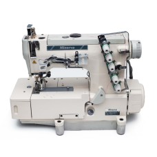 MINERVA  M562-01CB/TY 3-х голкова 5-ти ниткова промислова розпошивальна швейна машина з верхнім застилом і вбудованим сервомотором