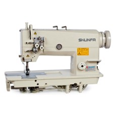 SHUNFA SF842-3 Промислова двохголкова швейна машина з голковим просуванням матеріалу